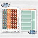 Rainy Day April Kit | 7x9 Plum Daily Planner Kit Stickers | Sun Showers | KIT-378-P