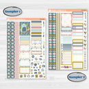 Spring Easter Kit | Weekly Sticker Kit for Vertical Planners like Erin Condren | Eggcellent | KIT-379-A