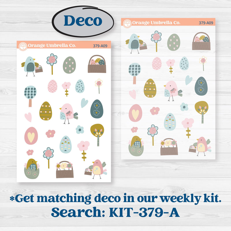 Spring Easter Kit | Journaling Kit Planner Stickers | Eggcellent | KIT-379-D