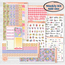Floral Butterfly Planner Kit | Weekly Add-On Planner Kit Stickers | Spring Up | KIT-380-B