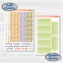 Floral Butterfly Planner Kit | A5 Plum Daily Planner Kit Stickers | Spring Up | KIT-380-N