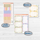 Floral Butterfly Planner Kit | A5 Plum Daily Planner Kit Stickers | Spring Up | KIT-380-N