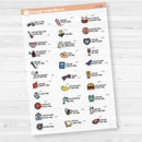 May Wacky Holidays Mini Planner Stickers | F17 | E-329