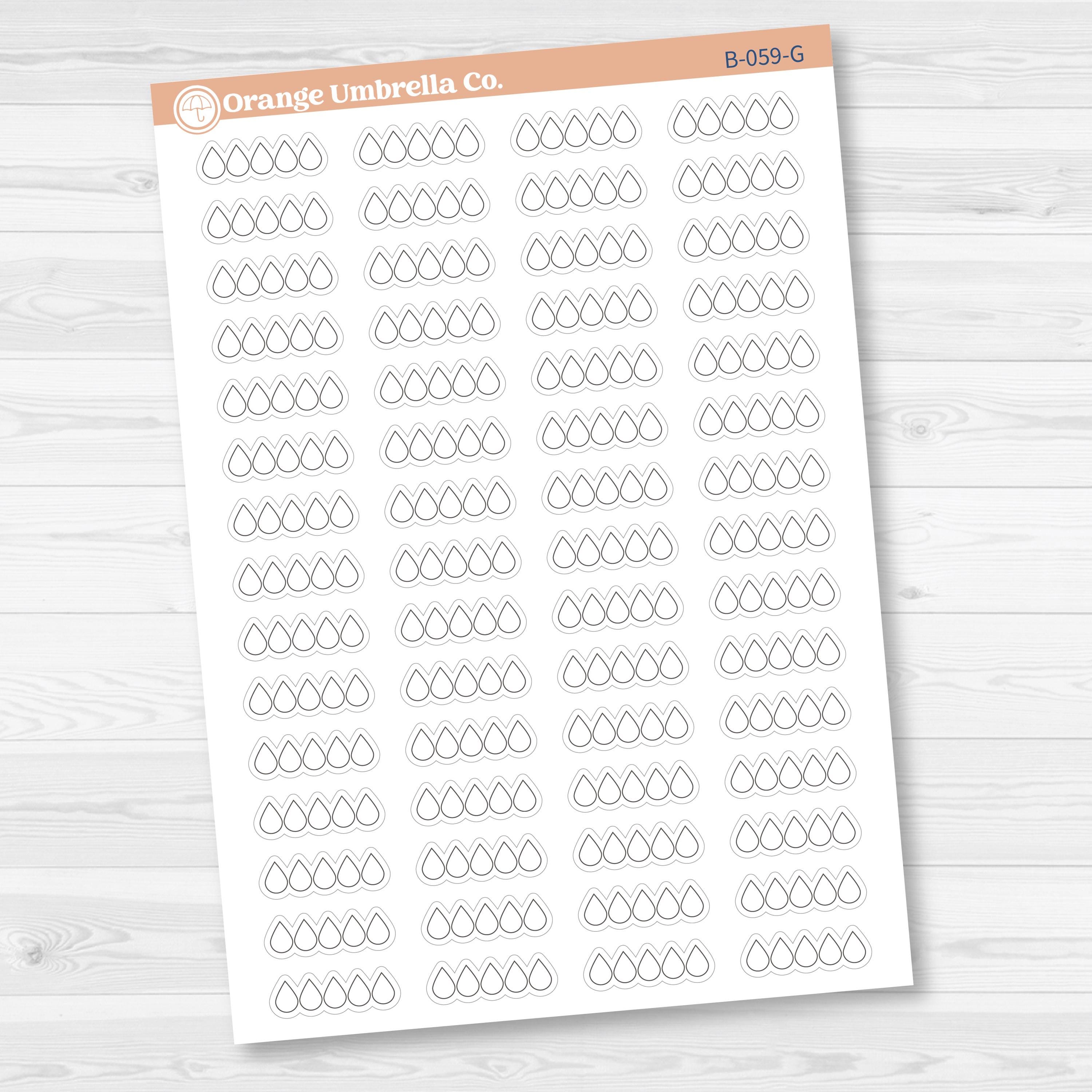 Sad Book Tracker | Tears Book Journal Rating Stickers | Icon Tracker Planner Stickers | B-059
