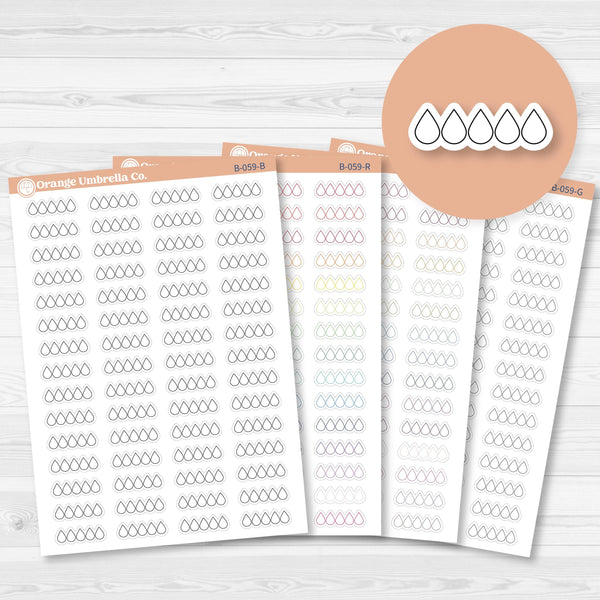 Sad Book Tracker | Tears Book Journal Rating Stickers | Icon Tracker Planner Stickers | B-059