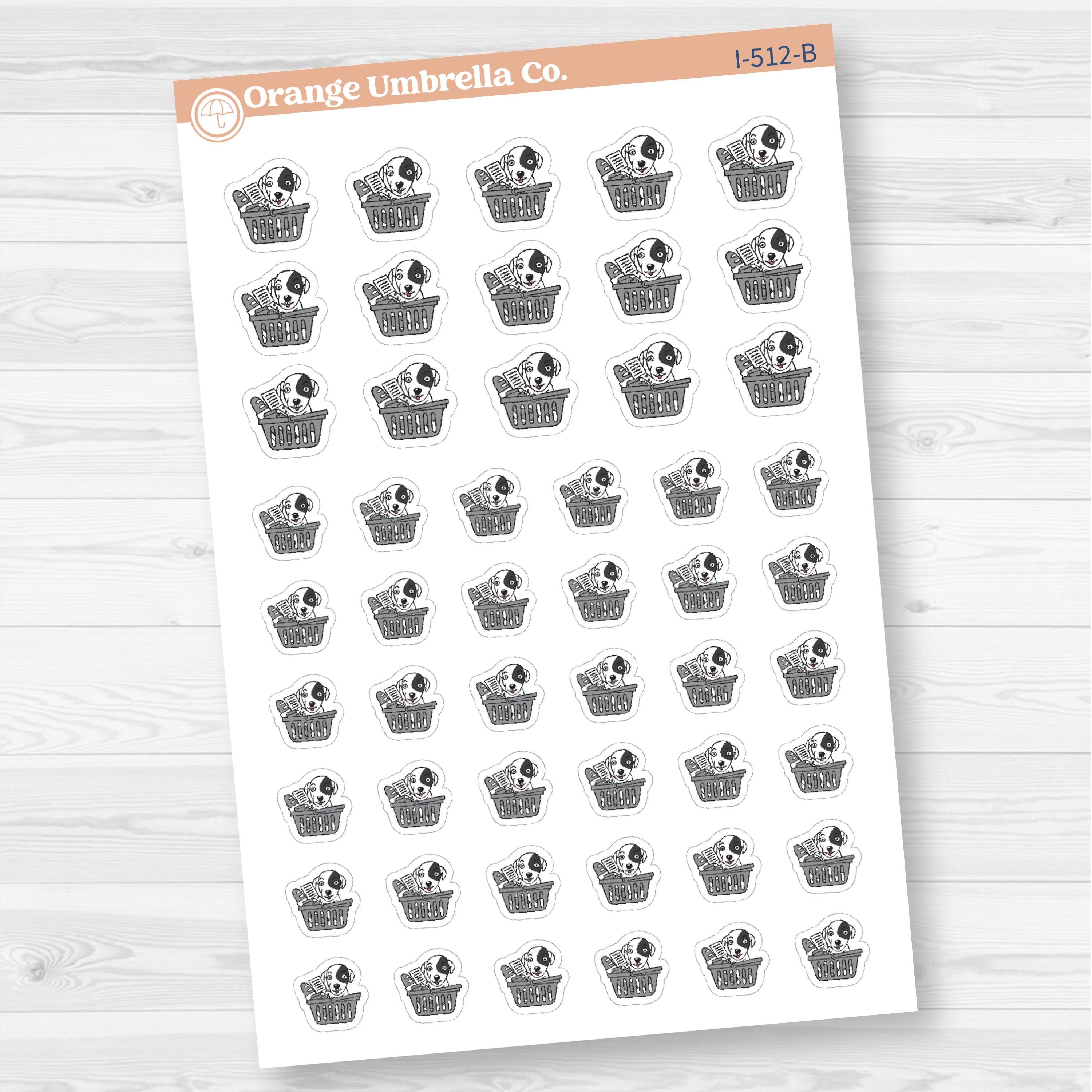 Stella Grocery Shopping Chore Icons Planner Stickers | I-512