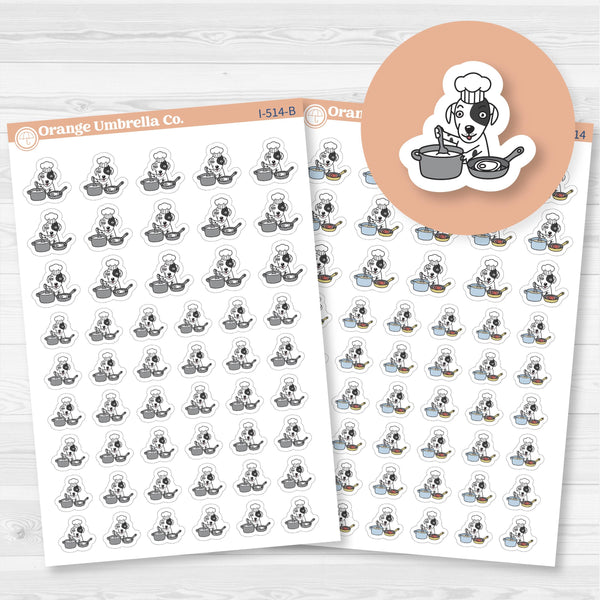 Stella Meal Prep Cooking Chore Icons Planner Stickers | I-514