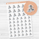 Stella Mop Floor Icons Chore Icons Planner Stickers | Clear Matte | I-516-BCM