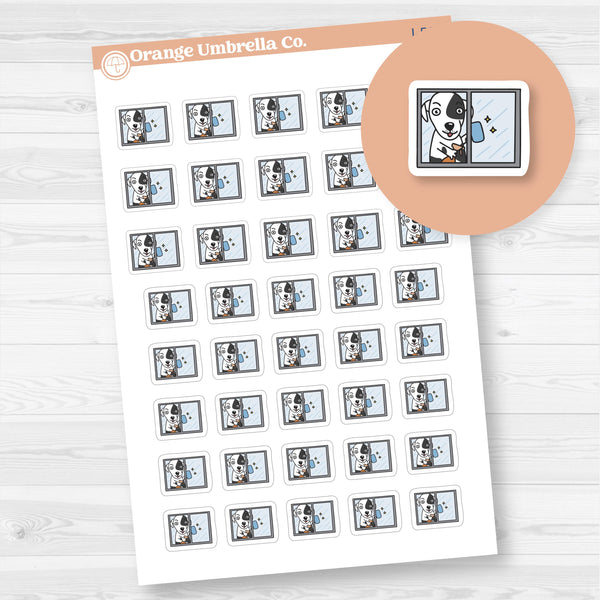 Stella Wash Windows Chore Icons Planner Stickers | I-517