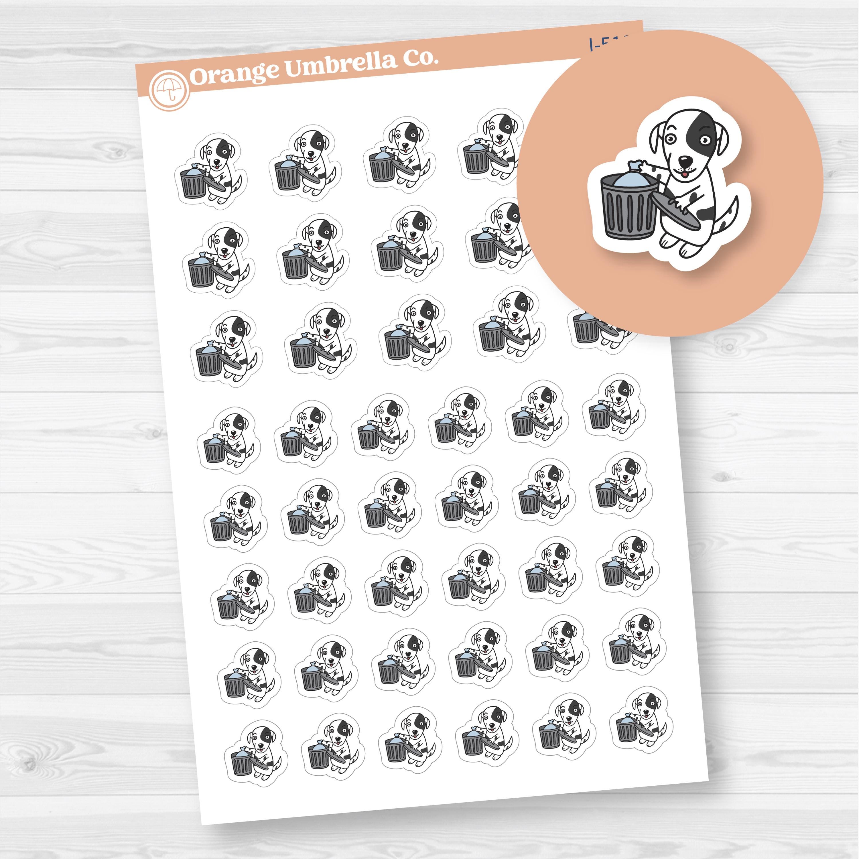 Stella Take Out Trash Chore Icons Planner Stickers | I-518-B