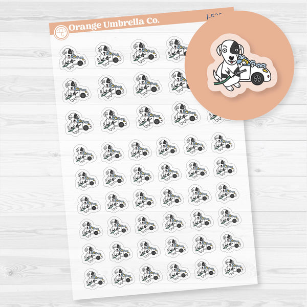 Stella Wash Car Chore Icons Planner Stickers | Clear Matte | I-520-BCM