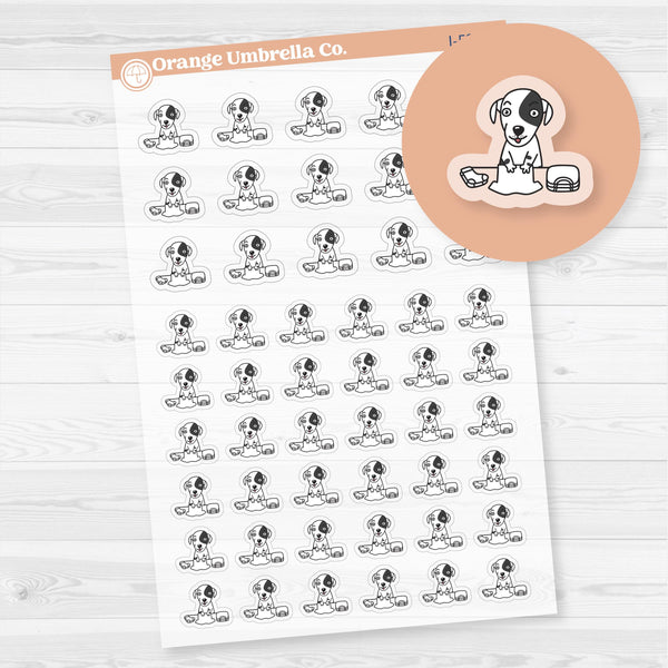 Stella Fold Clothes Chore Icons Planner Stickers | Clear Matte | I-521-BCM