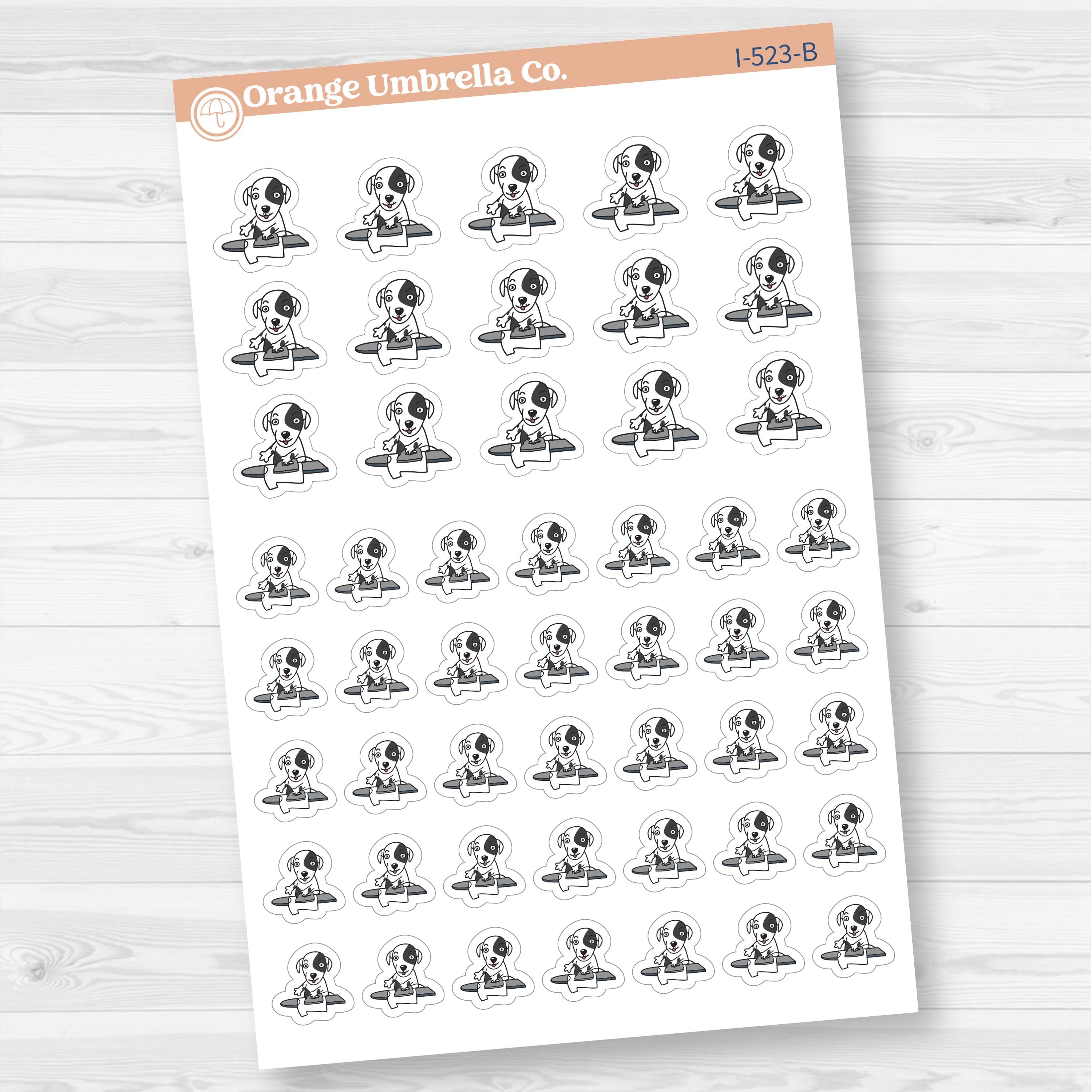 Stella Ironing Chore Icons Planner Stickers | I-523