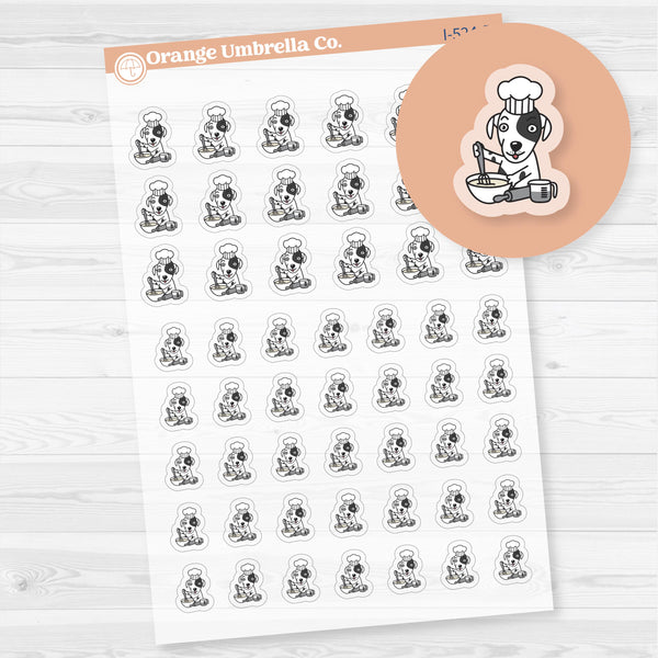 Stella Baking Chore Icons Planner Stickers | Clear Matte | I-524-BCM