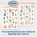 Easter Folk Art Kit | Journaling Kit Planner Stickers | Some Bunny | KIT-376-D