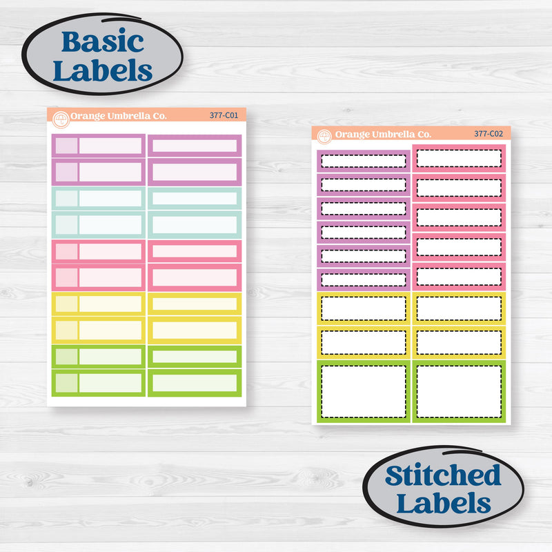 Bird Butterfly and Flower Kit | Weekly Add-On Labels Planner Kit Stickers | Very Violet | KIT-377-C