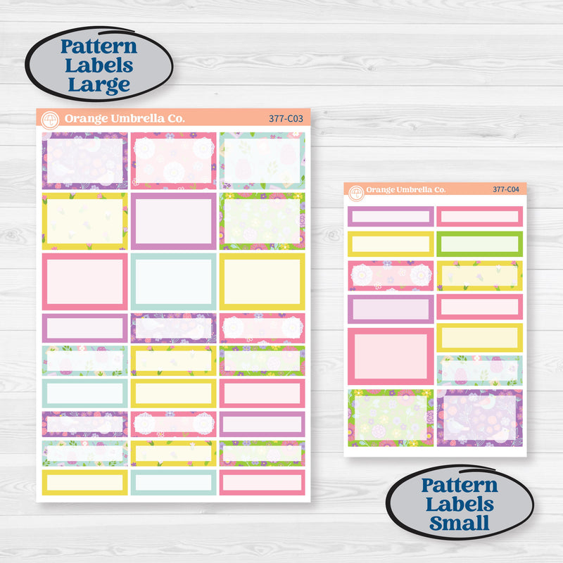 Bird Butterfly and Flower Kit | Weekly Add-On Labels Planner Kit Stickers | Very Violet | KIT-377-C