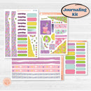 Bird Butterfly and Flower Kit | Journaling Kit Planner Stickers | Very Violet | KIT-377-D