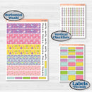 Bird Butterfly and Flower Kit | Laurel Denise Standard Vertical & Horizontal Planner Kit Stickers | Very Violet | KIT-377-Q