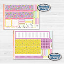 Bird Butterfly and Flower Kit | A5 Erin Condren Monthly & Dashboard Planner Kit Stickers | Very Violet | KIT-377-V