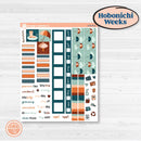 Rainy Day April Kit | Hobonichi Weeks Weekly Planner Kit Stickers | Sun Showers | KIT-378-F