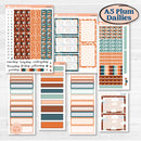 Rainy Day April Kit | A5 Plum Daily Planner Kit Stickers | Sun Showers | KIT-378-N