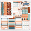 Rainy Day April Kit | 7x9 Plum Daily Planner Kit Stickers | Sun Showers | KIT-378-P