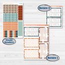 Rainy Day April Kit | 7x9 Plum Daily Planner Kit Stickers | Sun Showers | KIT-378-P