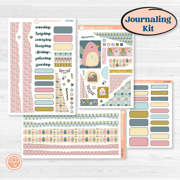 Spring Easter Kit | Journaling Kit Planner Stickers | Eggcellent | KIT-379-D