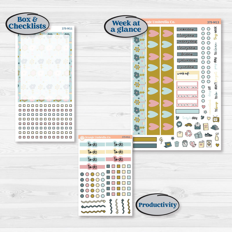 Spring Easter Kit | 7x9 Erin Condren Daily Duo Planner Kit Stickers | Eggcellent | KIT-379-M