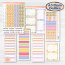 Floral Butterfly Planner Kit | A5 Plum Daily Planner Kit Stickers | Spring Up | KIT-380-N