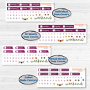 Spring or Summer Floral Kit | Weekly Sticker Kit for Vertical Planners like Erin Condren | Flower Garden | KIT-381-A
