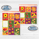 Spring or Summer Floral Kit | Weekly Sticker Kit for Vertical Planners like Erin Condren | Flower Garden | KIT-381-A