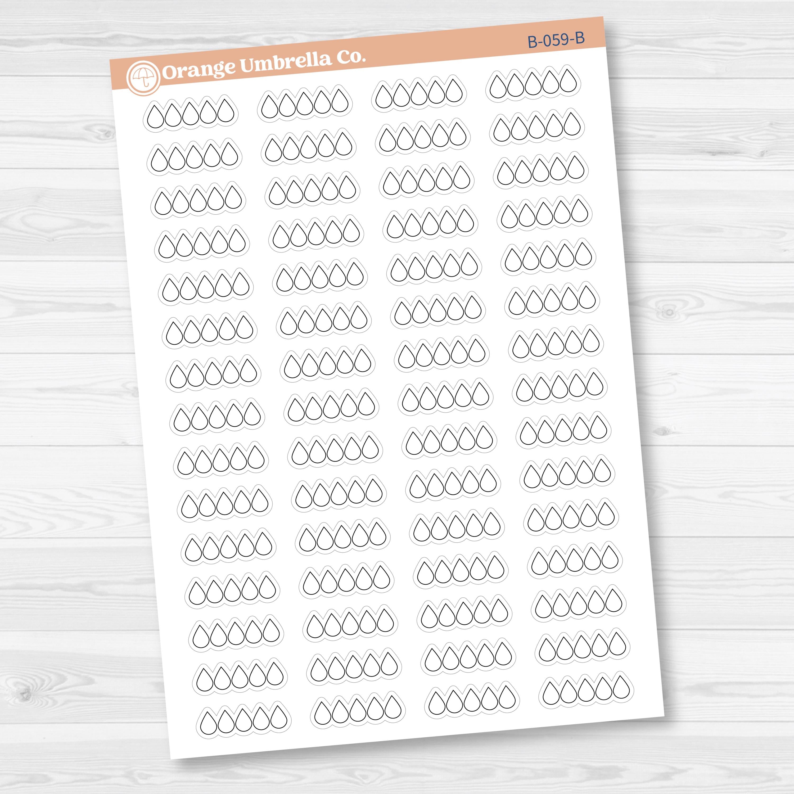 Sad Book Tracker | Tears Book Journal Rating Stickers | Icon Tracker Planner Stickers | B-059