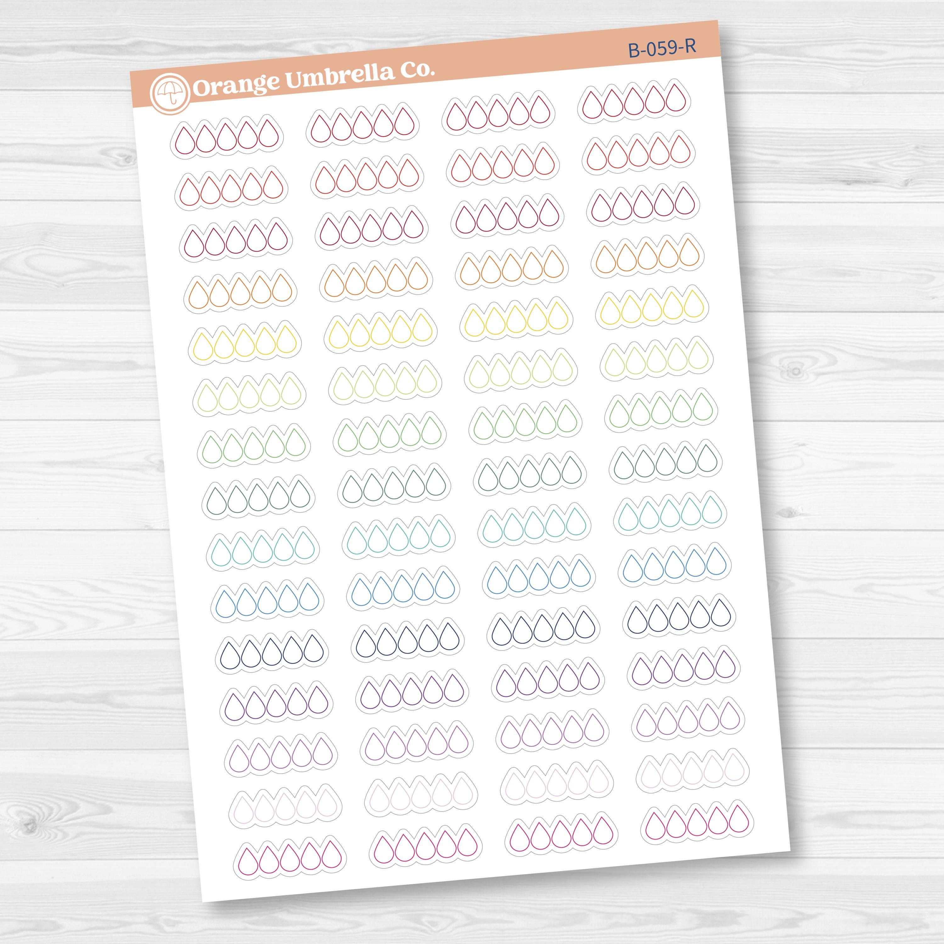 Sad Book Tracker | Tears Book Journal Rating Stickers | Icon Tracker Planner Stickers | B-059