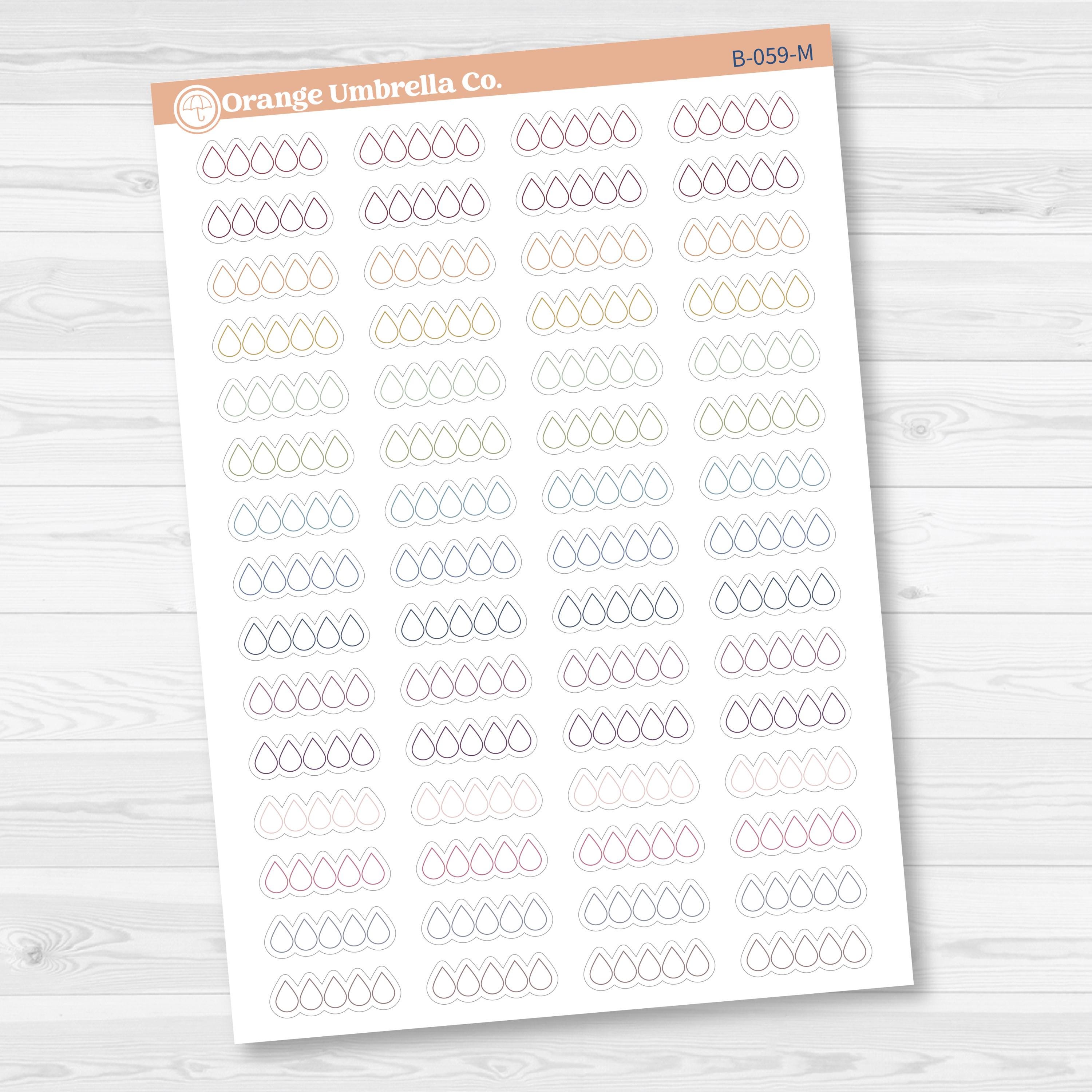 Sad Book Tracker | Tears Book Journal Rating Stickers | Icon Tracker Planner Stickers | B-059