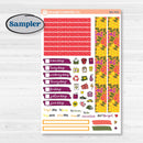 Spring or Summer Floral Kit | 7x9 Compact Vertical Planner Kit Stickers | Flower Garden | KIT-381-H