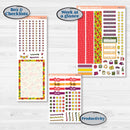 Spring or Summer Floral Kit | A5 Daily Duo Planner Kit Stickers | Flower Garden | KIT-381-L