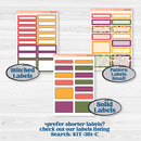 Spring or Summer Floral Kit | A5 Daily Duo Planner Kit Stickers | Flower Garden | KIT-381-L