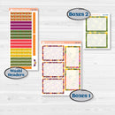 Spring or Summer Floral Kit | A5 Plum Daily Planner Kit Stickers | Flower Garden | KIT-381-N