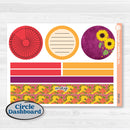 Spring or Summer Floral Kit | 8.5x11 Plum Monthly & Dashboard Planner Kit Stickers | Flower Garden | KIT-381-U