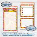 Spring or Summer Floral Kit | 7x9 Erin Condren Life Planner Monthly & Dashboard Planner Kit Stickers | Flower Garden | KIT-381-W