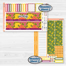 Spring or Summer Floral Kit | 7x9 Erin Condren Life Planner Monthly & Dashboard Planner Kit Stickers | Flower Garden | KIT-381-W