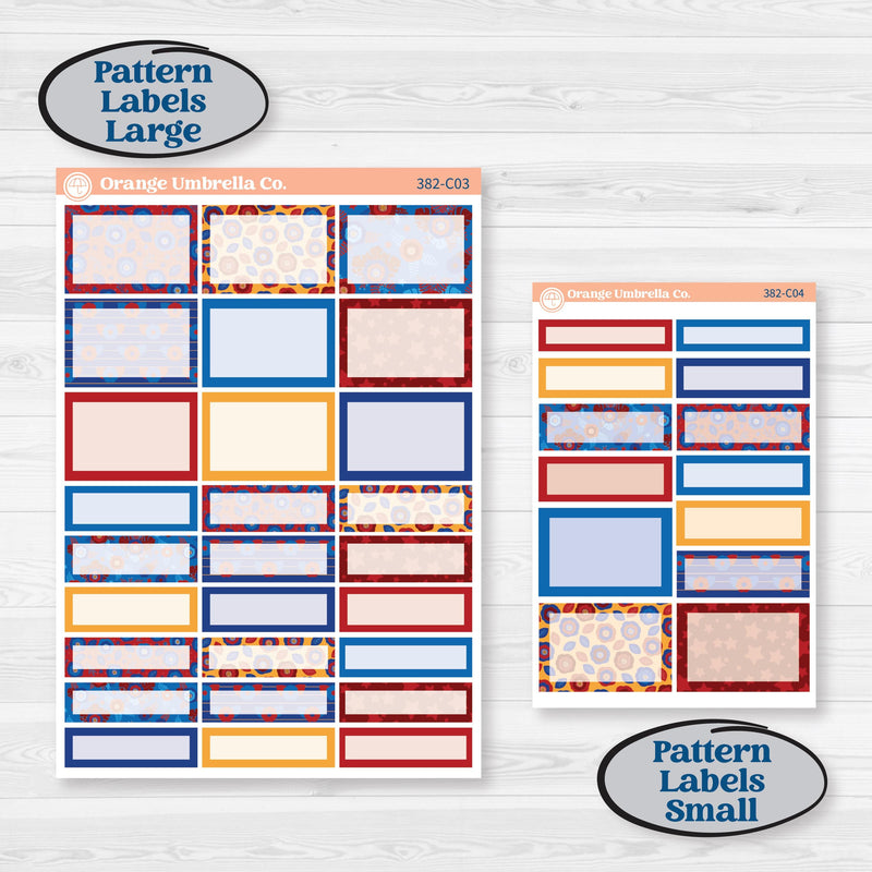 Floral Memorial Day Kit | Weekly Add-On Labels Planner Kit Stickers | Brave | KIT-382-C