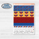 Floral Memorial Day Kit | A5 Daily Duo Planner Kit Stickers | Brave | KIT-382-L