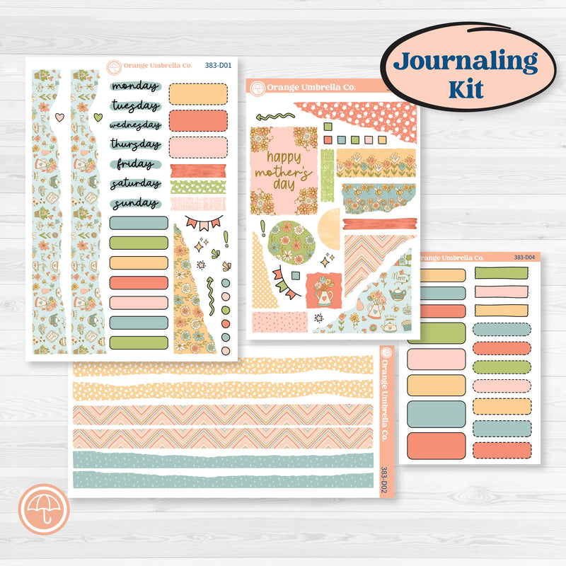 Mother’s Day Kit | Journaling Kit Planner Stickers | Mom's Day Off | KIT-383-D