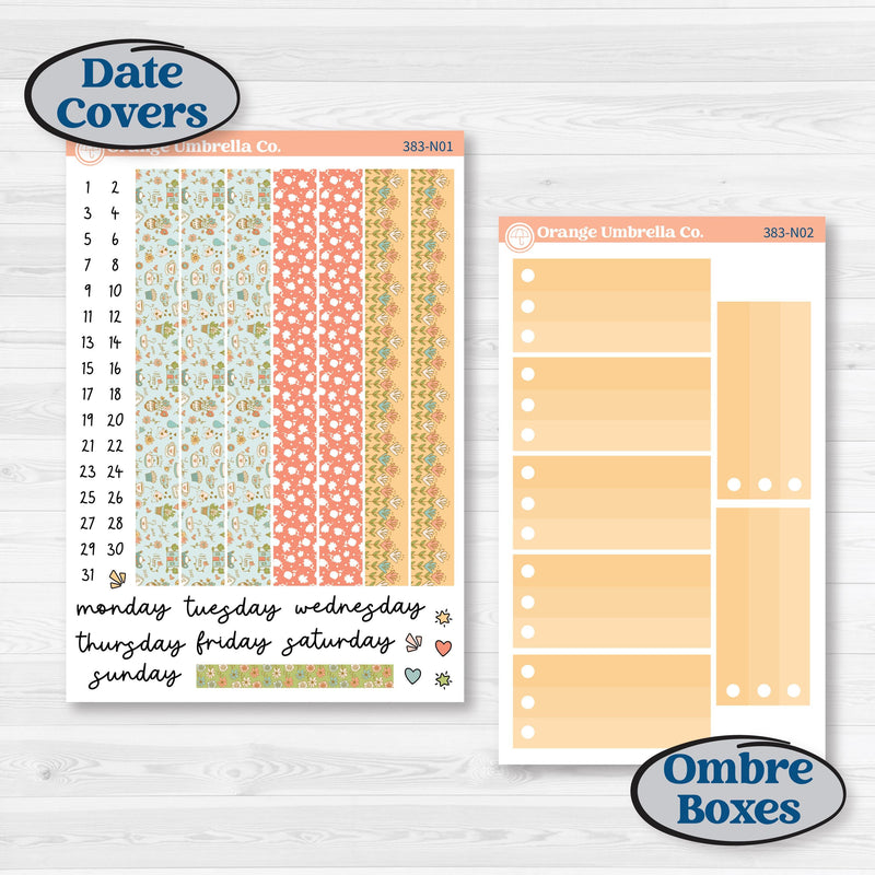 Mother’s Day Kit | A5 Plum Daily Planner Kit Stickers | Mom's Day Off | KIT-383-N