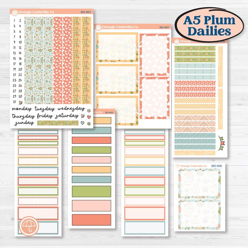 Mother’s Day Kit | A5 Plum Daily Planner Kit Stickers | Mom's Day Off | KIT-383-N