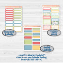 Butterflies & Rainbow Summer Kit | A5 Compact Vertical Planner Kit Stickers for Erin Condren | Spring Breeze | KIT-384-G