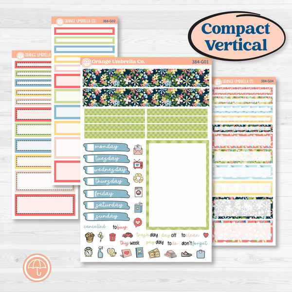 Butterflies & Rainbow Summer Kit | A5 Compact Vertical Planner Kit Stickers for Erin Condren | Spring Breeze | KIT-384-G